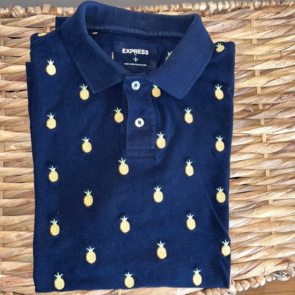 Express Embroidered Pineapple Polo